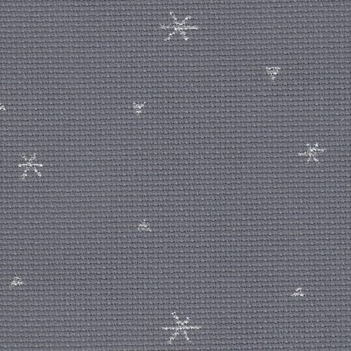 Канва Aida Sparkle Extra Fine 20 Zweigart 3326/7459, сіра з сріблястим, 50х55 см
