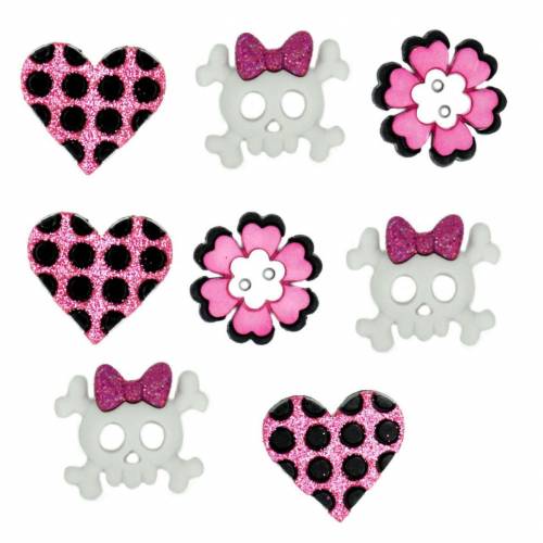 Набір гудзиків Little Girl Collection Girl Punk, Dress It Up 5813 фото 2