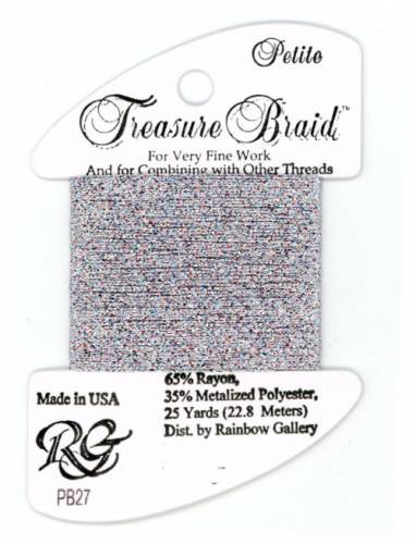 PB27 Нитка Treasure Braid Petite Rainbow Gallery Ice Pastels