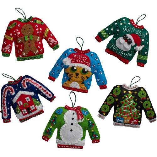 Набір для фетрової аплікації Ugly Sweaters Bucilla 86674