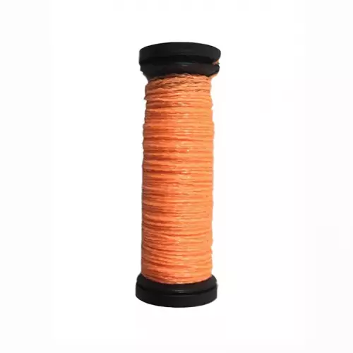 051F Glow-In-The-Dark Tangerine, Kreinik Very Fine #4 Braid