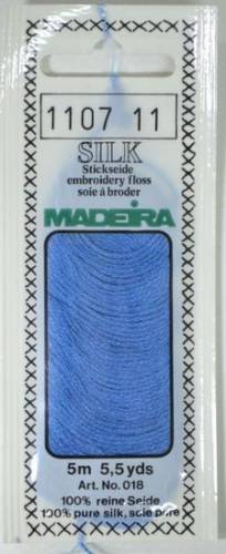 1107 шовкове муліне Madeira Silk Mid Blue фото 2