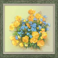 Набор для вышивки гладью Купавки. Гладь Риолис РТ-0058