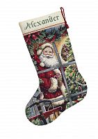 Набір для вишивки хрестиком Candy Cane Santa Stocking Dimensions 08778