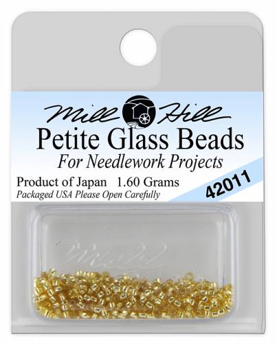 42011 бисер Mill Hill, 15/0 Victorian Gold Petite Seed Beads фото 2