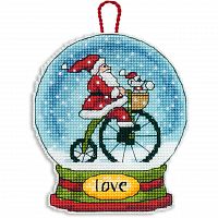 Набір для вишивки хрестиком Love Snow Globe Ornament Dimensions 70-08903