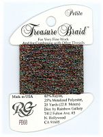 PB68 Нитка Treasure Braid Petite Rainbow Gallery Black Opal