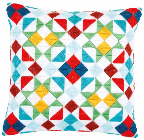 Набір для вишивання подушки Long Stitch Ромби Vervaco PN-0172880