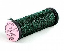 009HL Emerald High Lustre, Kreinik Fine #8 Braid