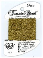 PB36 Нитка Treasure Braid Petite Rainbow Gallery Antique Gold