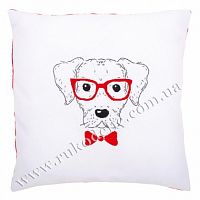 Dog with red glasses (Собака в очках с красной оправой), набор для вышивки Vervaco, PN-0155963