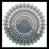 Канва для вышивки Mandala Zenbroidery Design Works 4008
