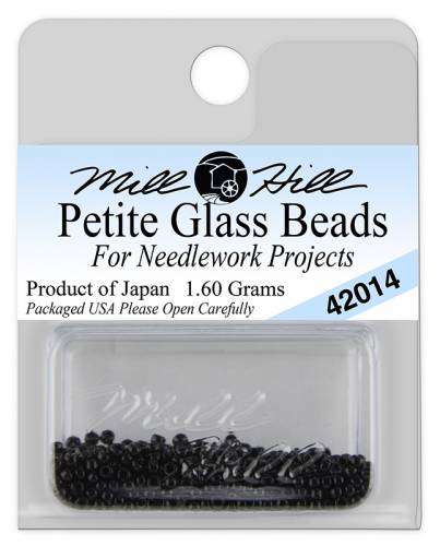 42014 бисер Mill Hill, 15/0 Black Petite Seed Beads фото 2