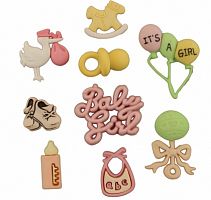 Набір декоративних гудзиків Дівчинка, Buttons Galore 4424