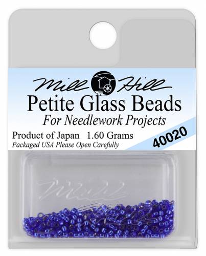 40020 бисер Mill Hill, 15/0 Royal Blue Petite Seed Beads фото 2